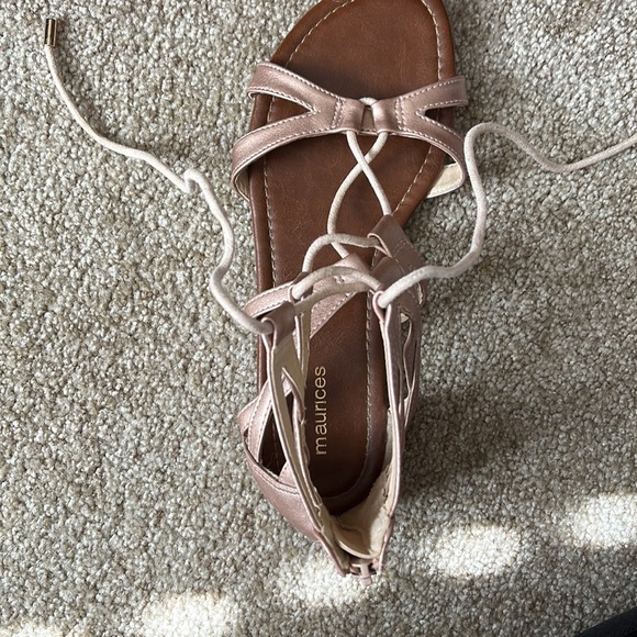 Metallic Pink Gladiator sandals - Picture 2 of 6